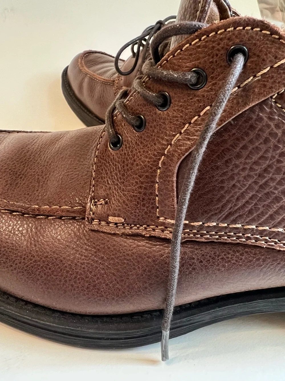 Bass Men’s Brown leather lace up Oxford shoes dress shoes size 9